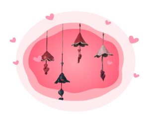 Workshop: Valentine Heart Bells  on Sunday Feb. 1st from 10:30am to 1:30 pm