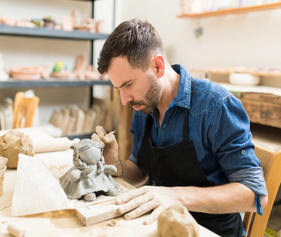 Clay for Guys with Jordan Danger on Mondays Apr 20 to May 11 from 7:00 - 9:30 pm